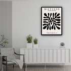 Quadro Decorativo Matisse The Cut-outs Black  - 70x50cm Moldu