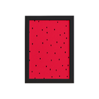 Quadro Decorativo MDF Sementes Melancia Moldura Preta 22x32cm