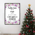 Quadro Decorativo Melhor Haver Dois Do Que Um 45x34cm A3 (45