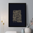 Quadro Decorativo Memorias Postumas 24x18cm - Com Vidro Moldu