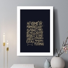 Quadro Decorativo Memorias Postumas 24x18cm - Com Vidro Moldu