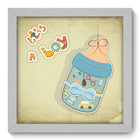 Quadro Decorativo - Menino - 22cm X 22cm - 125qdbb