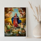 Quadro Decorativo Menino Jesus De Praga 45x34cm Moldura:madei