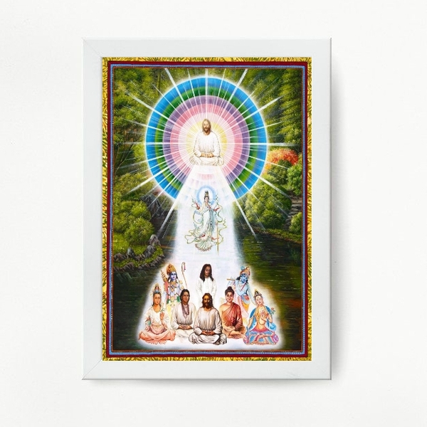 Quadro Decorativo Mestres A Serviço da luz 45x34cm - Com Vidr