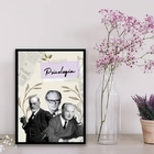 Quadro Decorativo Mestres Da Psicologia 45x34cm Moldura:madei