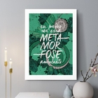 Quadro Decorativo Metamorfose Ambulante 33x24cm Moldura Branca