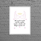 Quadro Decorativo Meu Anjinho Da Guarda 45x34cm - Com Vidro M