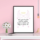 Quadro Decorativo Meu Anjinho Da Guarda 45x34cm - Com Vidro M