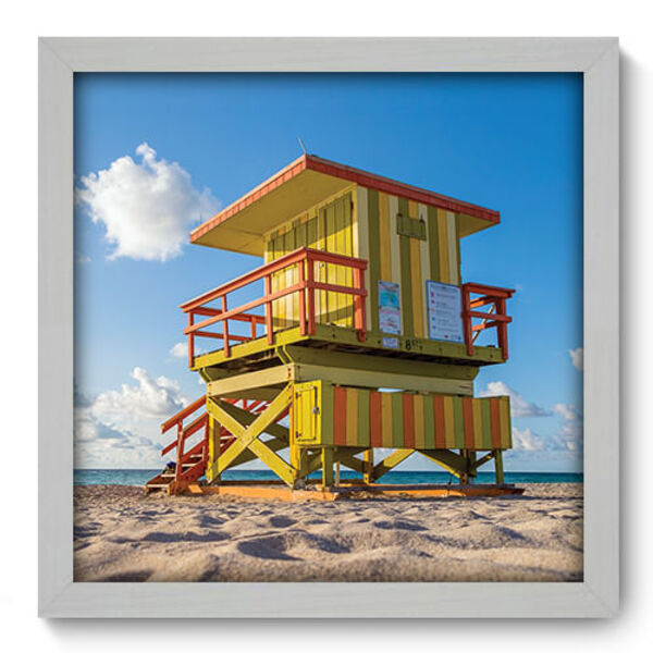 Quadro Decorativo - Miami - 33cm X 33cm - 127qdmb