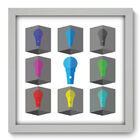 Quadro Decorativo - Microfones - 33cm X 33cm - 069qdvb