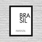Quadro Decorativo Minimalista Brasil