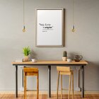 Quadro Decorativo Minimalista Frase Seja Forte E Corajoso Rel
