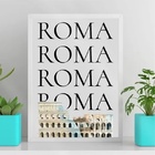 Quadro Decorativo Minimalista Roma - Coliseu 33x24cm Moldura