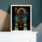 Quadro Decorativo Místico Don´t Quit 24x18cm - Com Vidro Mold