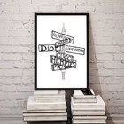 Quadro Decorativo Moda Fashion- Placas 33x24cm Moldura:madeir