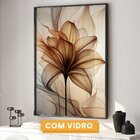 Quadro Decorativo Modelo Floral V Com 3 Telas De Parede Para