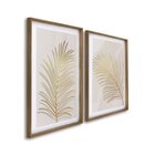 Quadro Decorativo Modelo Folha 2 Telas 60x90cm Para Sala Quar