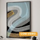 Quadro Decorativo Modelo Linhas E Formas Com 3 Telas Para Qua