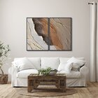 Quadro Decorativo Modelo Pedra Rachada Com 2 Telas De Parede