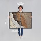 Quadro Decorativo Modelo Pedra Rachada Com 2 Telas De Parede