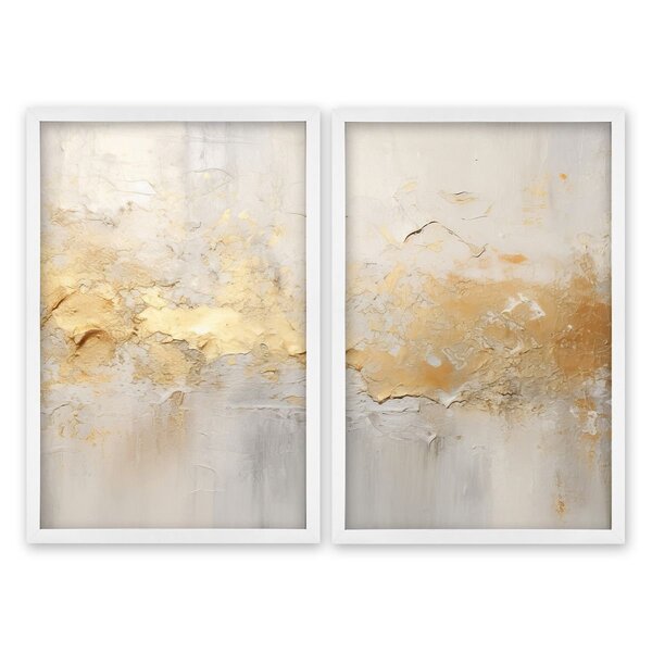 Quadro Decorativo Modelo Rústico Com 2 Telas De Parede Para S