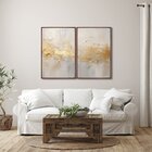 Quadro Decorativo Modelo Rústico Com 2 Telas De Parede Para S