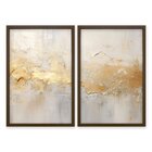 Quadro Decorativo Modelo Rústico Com 2 Telas De Parede Para S