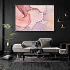 Quadro Decorativo Moderno Abstrato Rosa Sem Moldura E Sem Vid