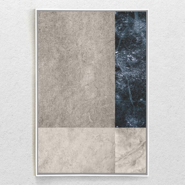 Quadro Decorativo Moderno Abstrato Texturas Com Moldura E Sem