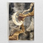 Quadro Decorativo Moderno Circle Gold Com Moldura E Sem Vidro