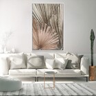 Quadro Decorativo Moderno Folha Seca Com Moldura E Sem Vidro