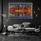 Quadro Decorativo Moderno Gantry Plaza State Park Com Moldura