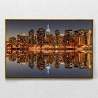 Quadro Decorativo Moderno Gantry Plaza State Park Com Moldura