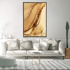 Quadro Decorativo Moderno Golden Com Moldura E Sem Vidro 80x1