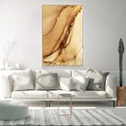 Quadro Decorativo Moderno Golden Com Moldura E Sem Vidro 80x1
