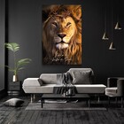 Quadro Decorativo Moderno Leão Da Tribo De Judá Sem Moldura E