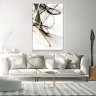 Quadro Decorativo Moderno Linhas Em Circulo Com Moldura E Sem