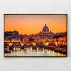 Quadro Decorativo Moderno Paisagem Roma Com Moldura E Sem Vid