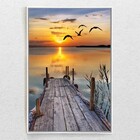 Quadro Decorativo Moderno Ponte Por Do Sol Com Moldura E Sem