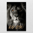 Quadro Decorativo Moderno Vertical Eu Sou Sem Moldura 60x90 S