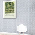 Quadro Decorativo Monet Japonese Bridge  - 70x50cm Moldura Br