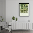 Quadro Decorativo Monet Japonese Bridge  - 70x50cm Moldura Br