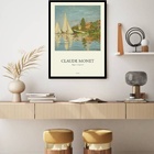 Quadro Decorativo Monet Regatta At Argenteuil  - 70x50cm Mold