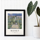 Quadro Decorativo Monet The Artis´s garden 45x34cm Moldura:ma
