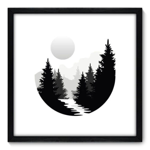 Quadro Decorativo - Montanha - 50cm X 50cm - 170qnacp