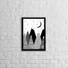 Quadro Decorativo Montanha Escandinava 45x34cm A3 (45 X 34)