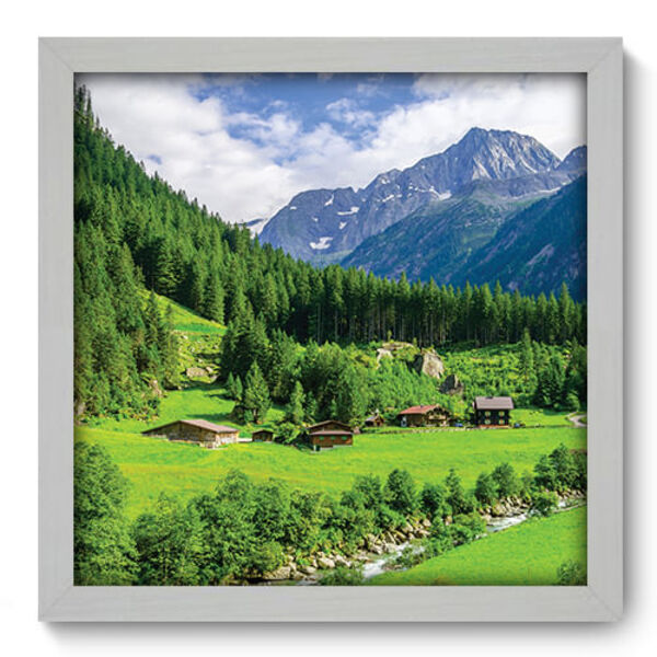 Quadro Decorativo - Montanhas - 33cm X 33cm - 053qdpb