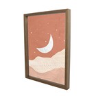 Quadro Decorativo Moon Marrom 60x40cm