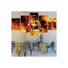 Quadro Decorativo Mosaico Bombeiro 3 Peças Pura Arts