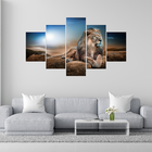 Quadro Decorativo Mosaico Leão Distraído